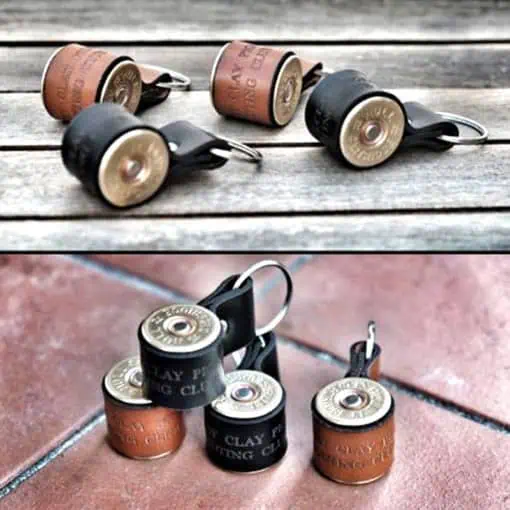 Headley Clay Pigeon Shotgun Cartridge Keyring